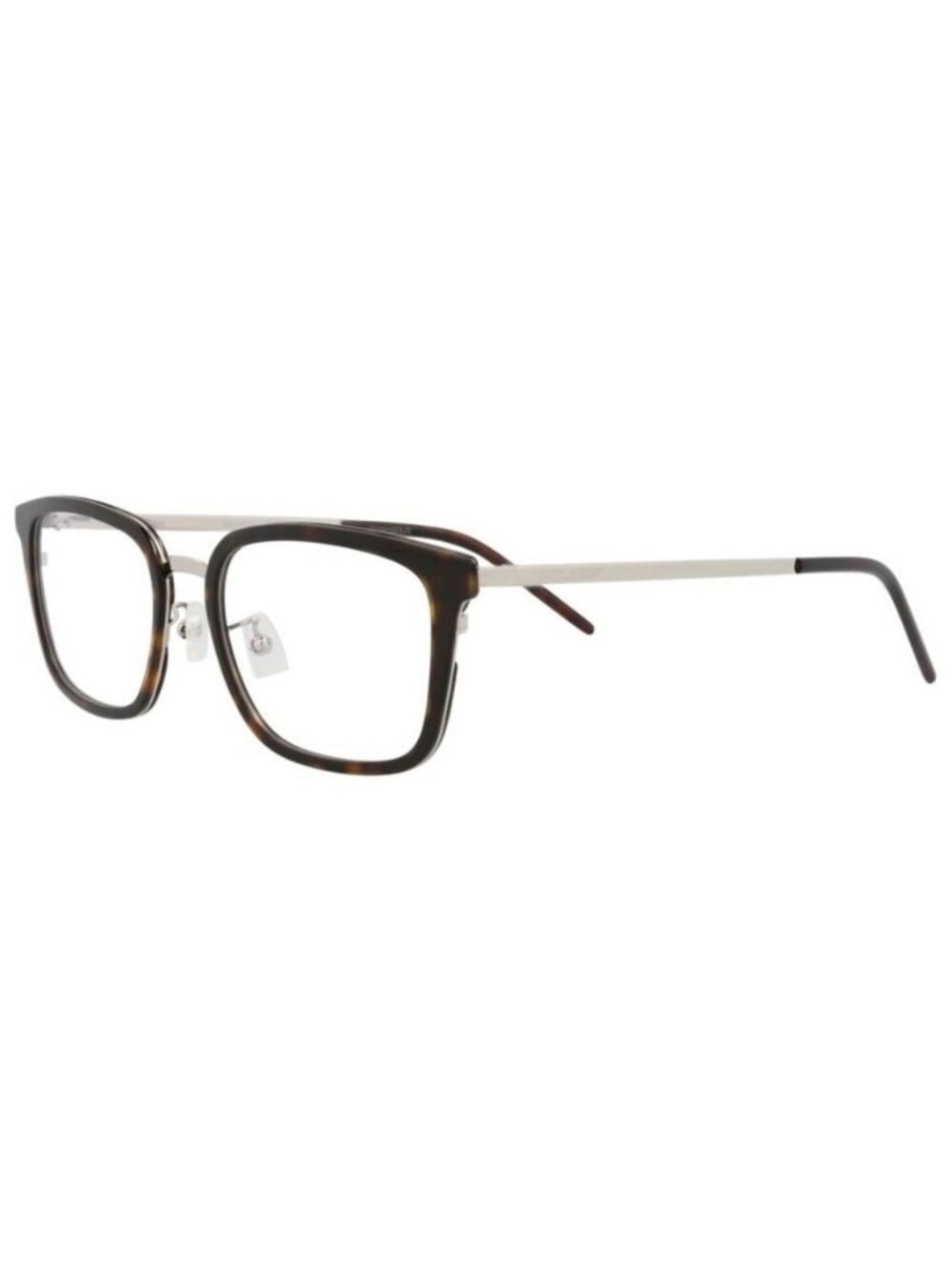 New Saint Laurent Unisex Square/Rectangle Silver Silver Transparent Fashion Desi